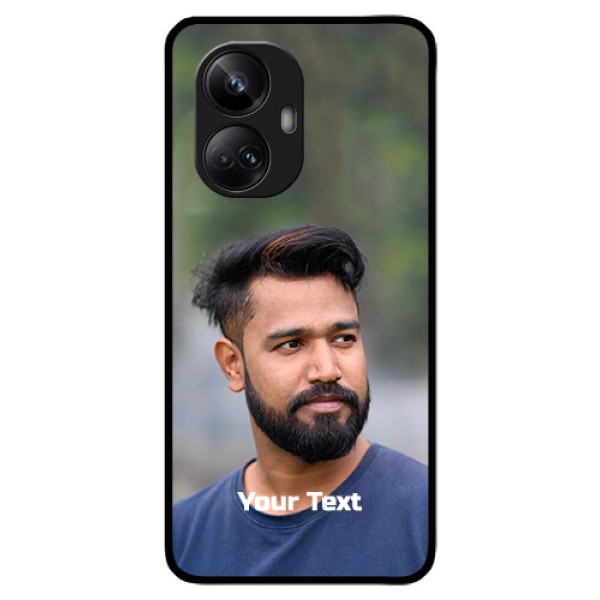Realme 10 Pro Plus 5G Glass Mobile Cover: Photo with Text