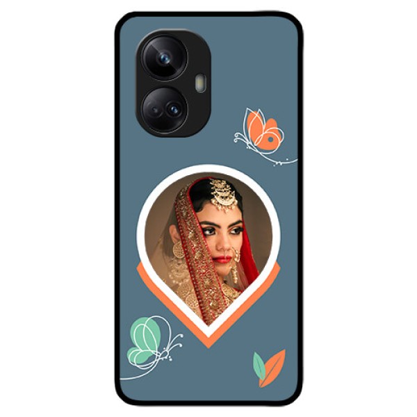 Realme 10 Pro Plus 5G Custom Glass Mobile Case - Droplet Butterflies Design