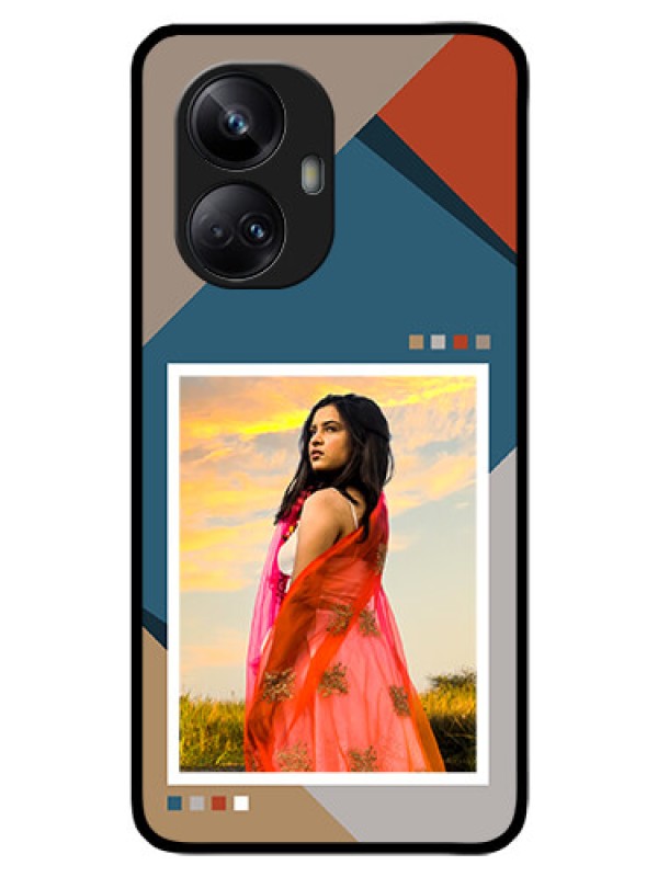 Custom Realme 10 Pro Plus 5G Personalized Glass Phone Case - Retro color pallet Design