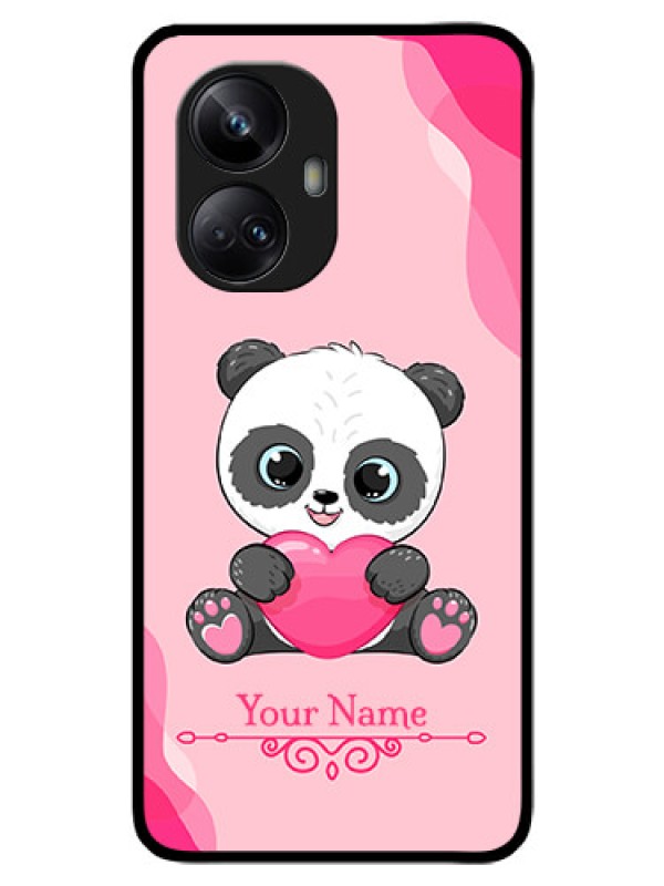 Custom Realme 10 Pro Plus 5G Custom Glass Mobile Case - Cute Panda Design