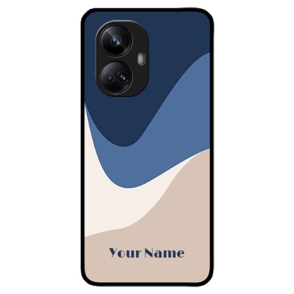 Realme 10 Pro Plus 5G Custom Glass Phone Case - Abstract Drip Art Design