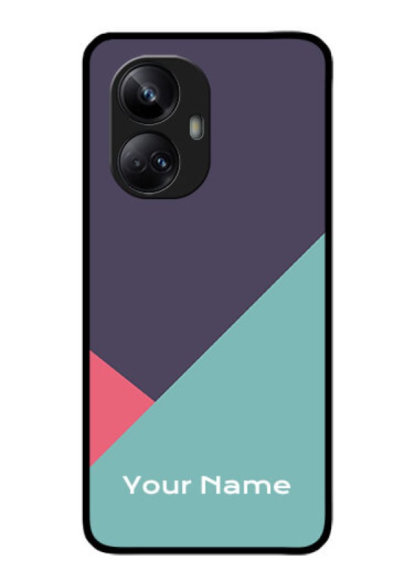 Realme 10 Pro Plus 5G Custom Glass Mobile Case - Tri Color abstract Design