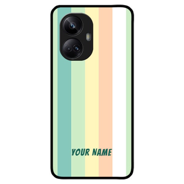 Realme 10 Pro Plus 5G Photo Printing on Glass Case - Multi-colour Stripes Design Realme 10 Pro Plus 5G Photo Printing on Glass Case - Multi-colour Stripes Design