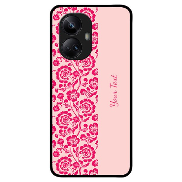 Realme 10 Pro Plus 5G Custom Glass Phone Case - Attractive Floral Pattern Design Realme 10 Pro Plus 5G Custom Glass Phone Case - Attractive Floral Pattern Design