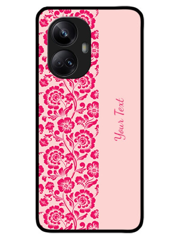Custom Realme 10 Pro Plus 5G Custom Glass Phone Case - Attractive Floral Pattern Design