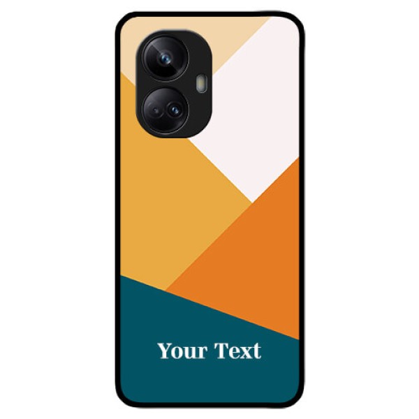 Realme 10 Pro Plus 5G Personalized Glass Phone Case - Stacked Multi-colour Design