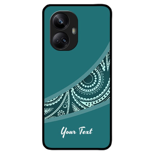 Realme 10 Pro Plus 5G Photo Printing on Glass Case - semi visible floral Design Realme 10 Pro Plus 5G Photo Printing on Glass Case - semi visible floral Design