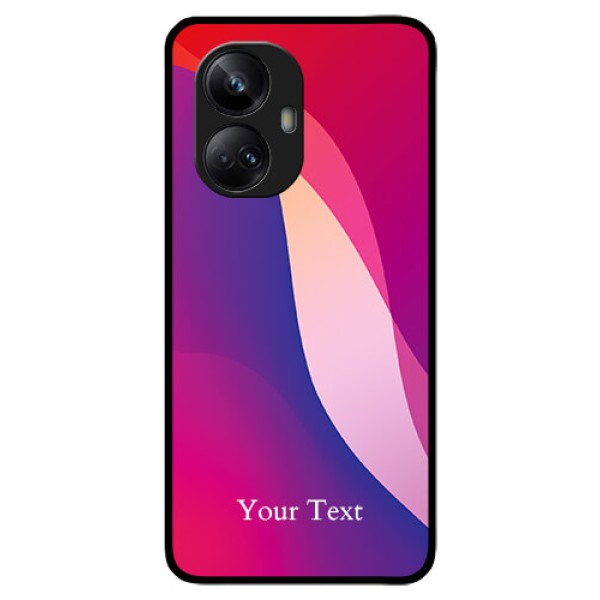 Realme 10 Pro Plus 5G Personalized Glass Phone Case - Digital abstract Overlap Design Realme 10 Pro Plus 5G Personalized Glass Phone Case - Digital abstract Overlap Design