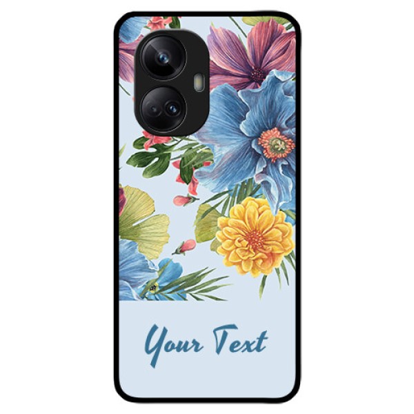 Realme 10 Pro Plus 5G Custom Glass Mobile Case - Stunning Watercolored Flowers Painting Design Realme 10 Pro Plus 5G Custom Glass Mobile Case - Stunning Watercolored Flowers Painting Design