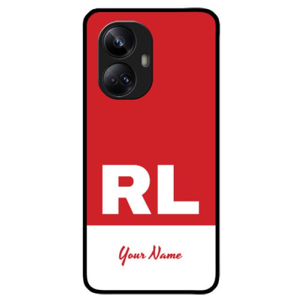 Realme 10 Pro Plus 5G Personalized Glass Phone Case - dual tone custom text Design Realme 10 Pro Plus 5G Personalized Glass Phone Case - dual tone custom text Design