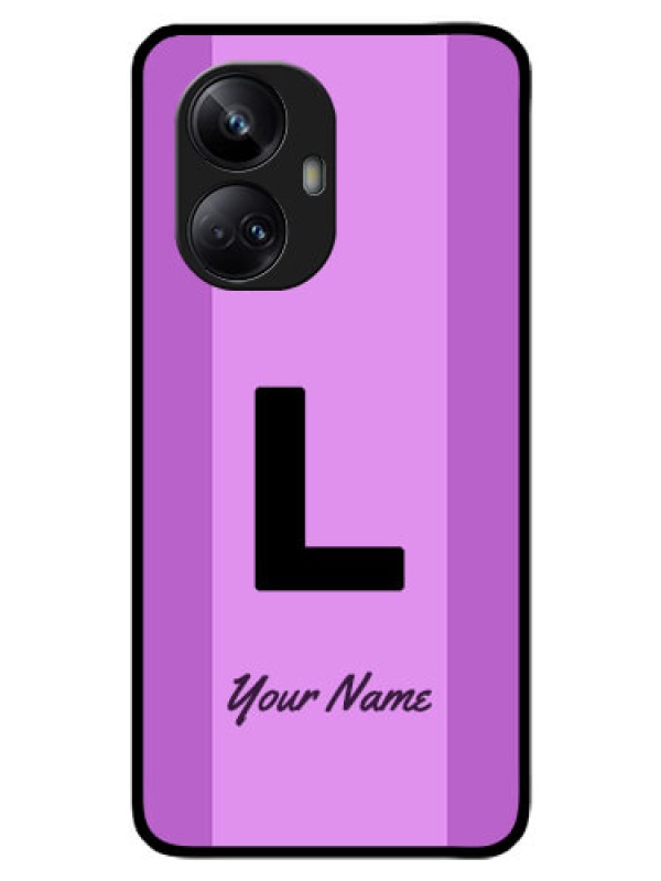 Custom Realme 10 Pro Plus 5G Custom Glass Phone Case - Tricolor custom text Design