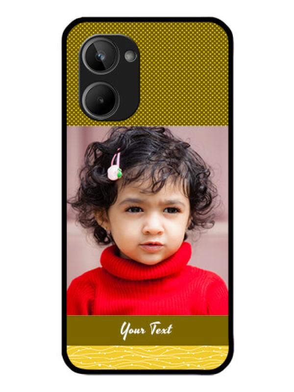 Custom Realme 10 Custom Glass Phone Case - Simple Green Color Design