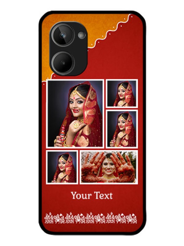 Custom Realme 10 Personalized Glass Phone Case - Wedding Pic Upload Design