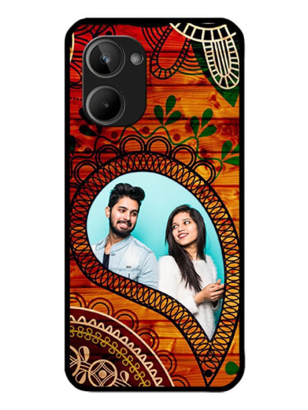 Custom Realme 10 Personalized Glass Phone Case - Abstract Colorful Design