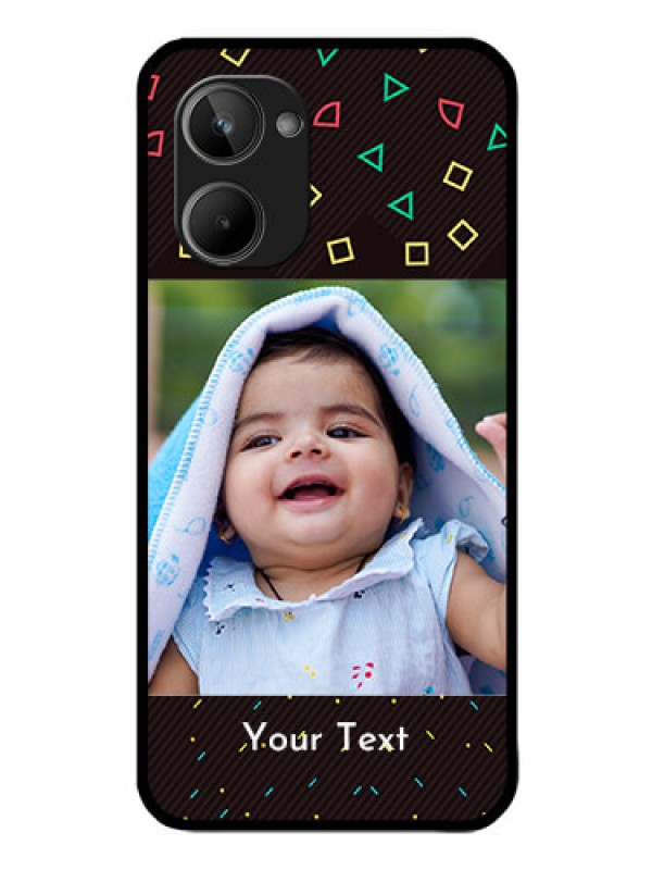 Custom Realme 10 Custom Glass Phone Case - with confetti birthday design