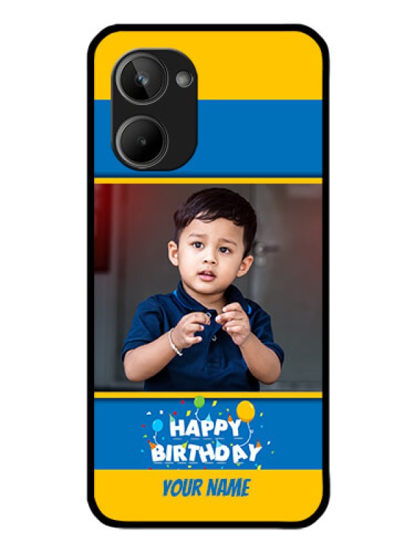 Custom Realme 10 Custom Glass Mobile Case - Birthday Wishes Design
