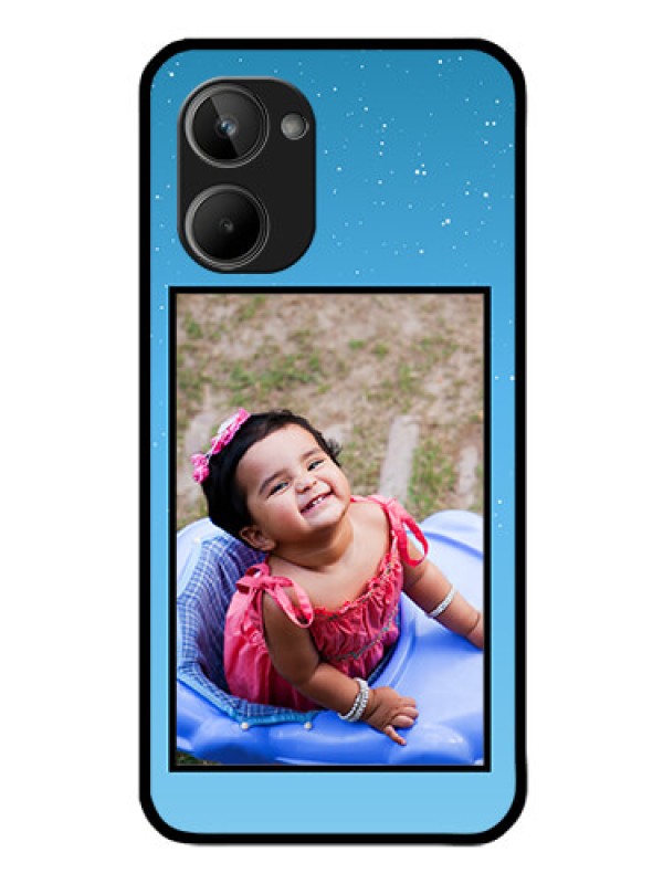 Custom Realme 10 Custom Glass Mobile Case - Wave Pattern Colorful Design