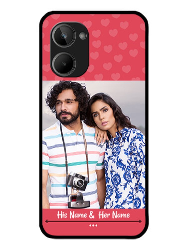 Custom Realme 10 Photo Printing on Glass Case - Simple Love Design