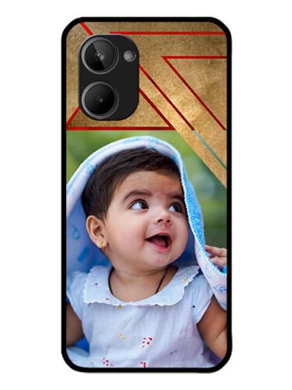 Custom Realme 10 Personalized Glass Phone Case - Gradient Abstract Texture Design