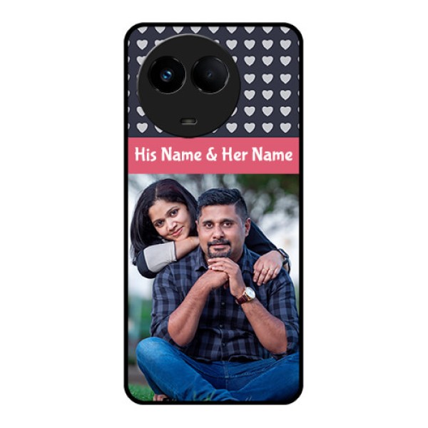 Realme 11 5G Custom Glass Mobile Case - Love Symbols Design