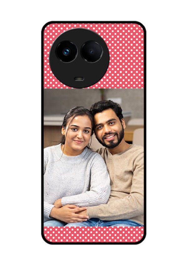 Realme 11 5G Custom Glass Phone Case - White Dotted Design