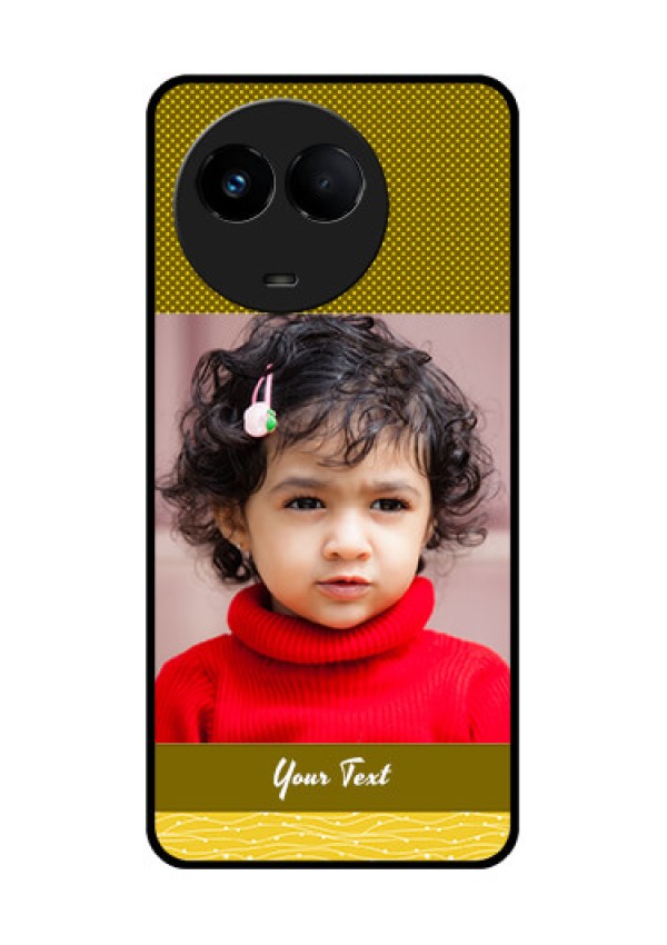 Realme 11 5G Custom Glass Phone Case - Simple Green Color Design