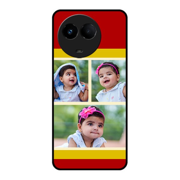 Realme 11 5G Custom Glass Mobile Case - Multiple Pic Upload Design Realme 11 5G Custom Glass Mobile Case - Multiple Pic Upload Design