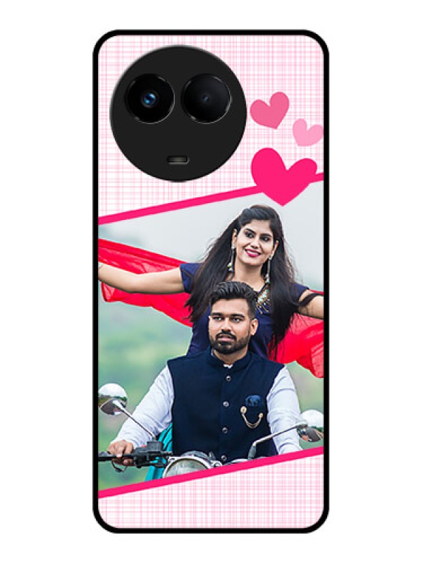 Custom Realme 11 5G Custom Glass Phone Case - Love Shape Heart Design