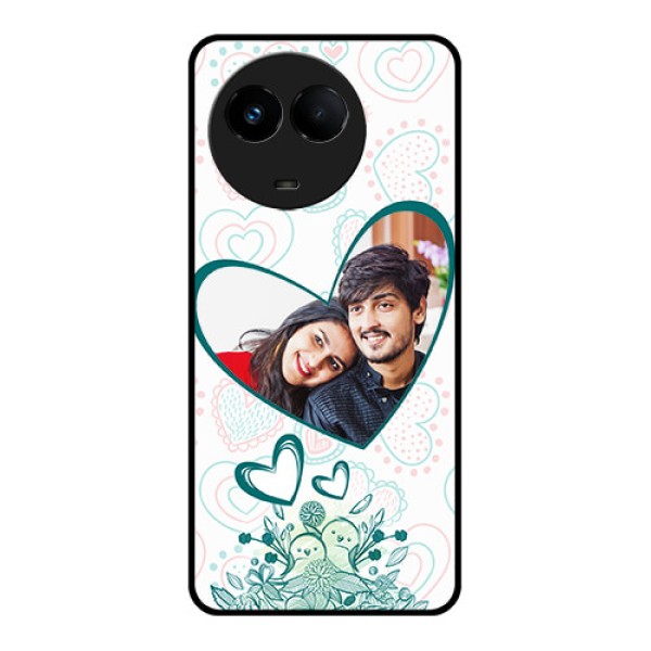 Realme 11 5G Photo Printing on Glass Case - Premium Couple Design