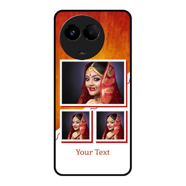 Realme 11 5G Custom Glass Phone Case - Wedding Memories Design
