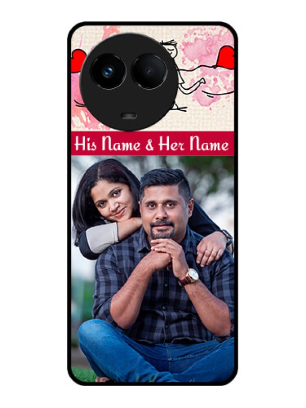 Custom Realme 11 5G Photo Printing on Glass Case - You and Me Case Design