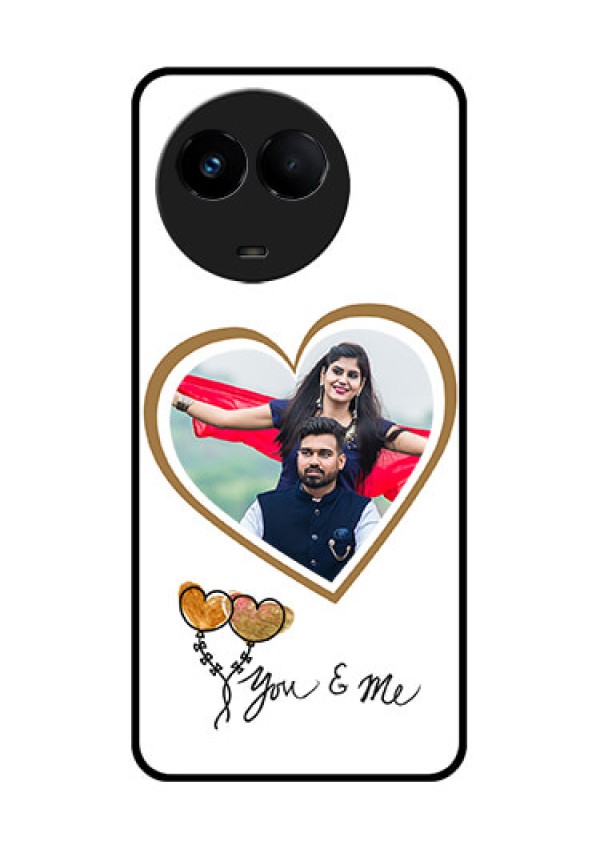 Realme 11 5G Custom Glass Mobile Case - You & Me Design