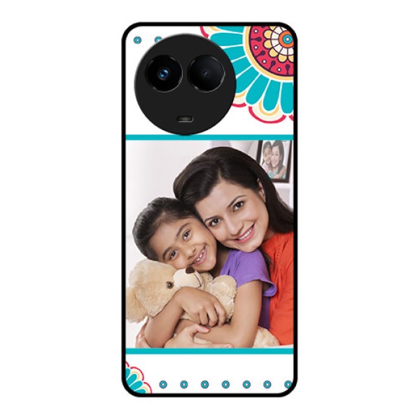 Realme 11 5G Custom Glass Phone Case - Flower Design