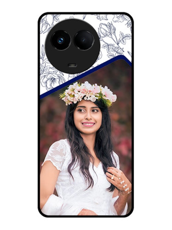 Custom Realme 11 5G Personalized Glass Phone Case - Premium Floral Design