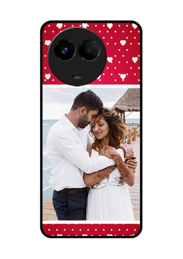 Realme 11 5G Photo Printing on Glass Case - Hearts Mobile Case Design
