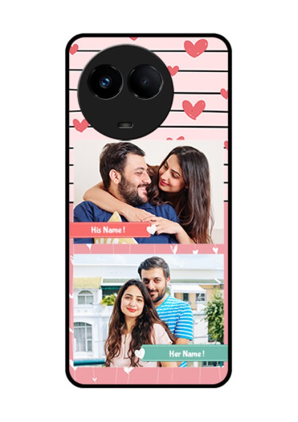 Realme 11 5G Custom Glass Mobile Case - Photo with Heart Design