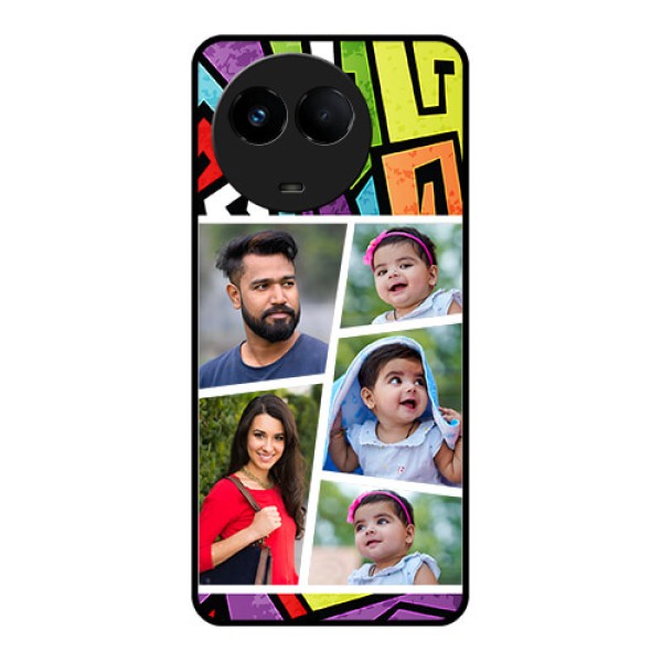 Realme 11 5G Custom Glass Phone Case - Graffiti pattern Design