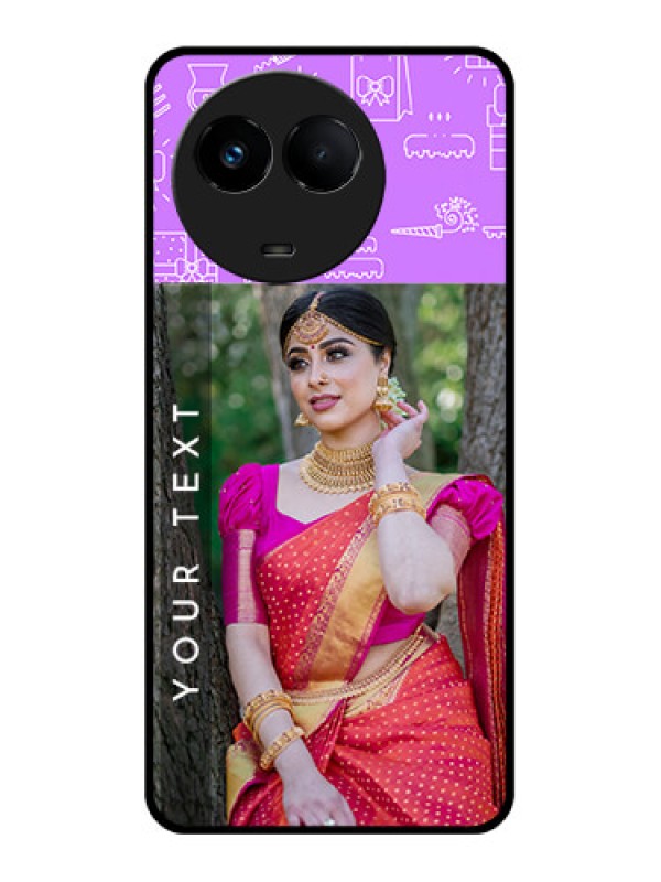 Custom Realme 11 5G Custom Glass Mobile Case - Birthday Icons Design