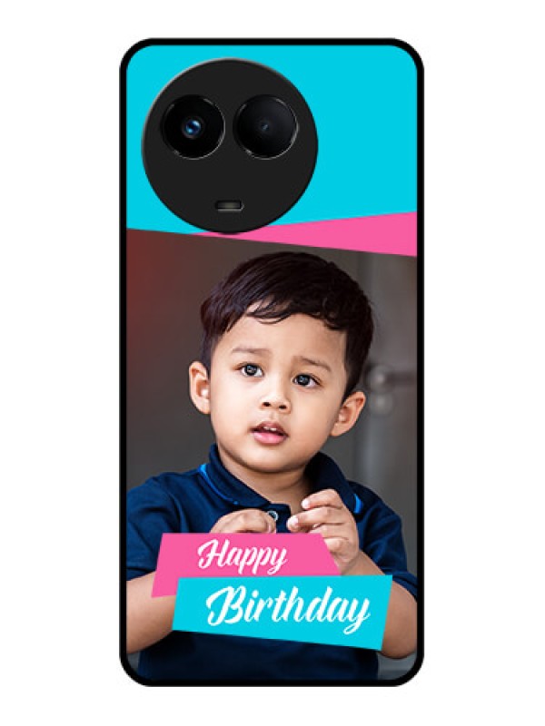 Custom Realme 11 5G Personalized Glass Phone Case - Image Holder with 2 Color Design