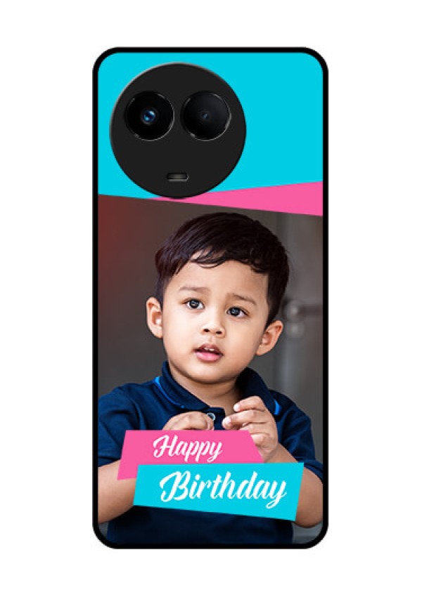 Realme 11 5G Personalized Glass Phone Case - Image Holder with 2 Color Design