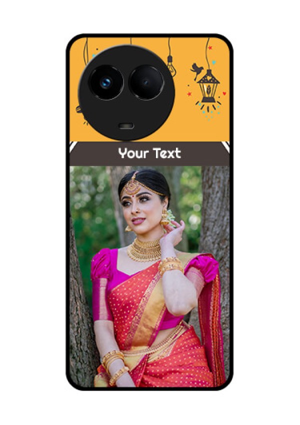 Realme 11 5G Custom Glass Mobile Case - with Family Picture and Icons