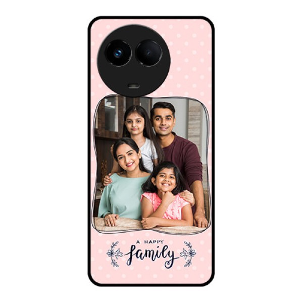 Realme 11 5G Custom Glass Phone Case - Family with Dots Design