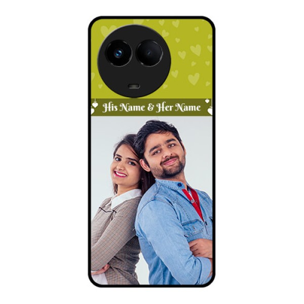 Realme 11 5G Custom Glass Phone Case - You & Me Heart Design