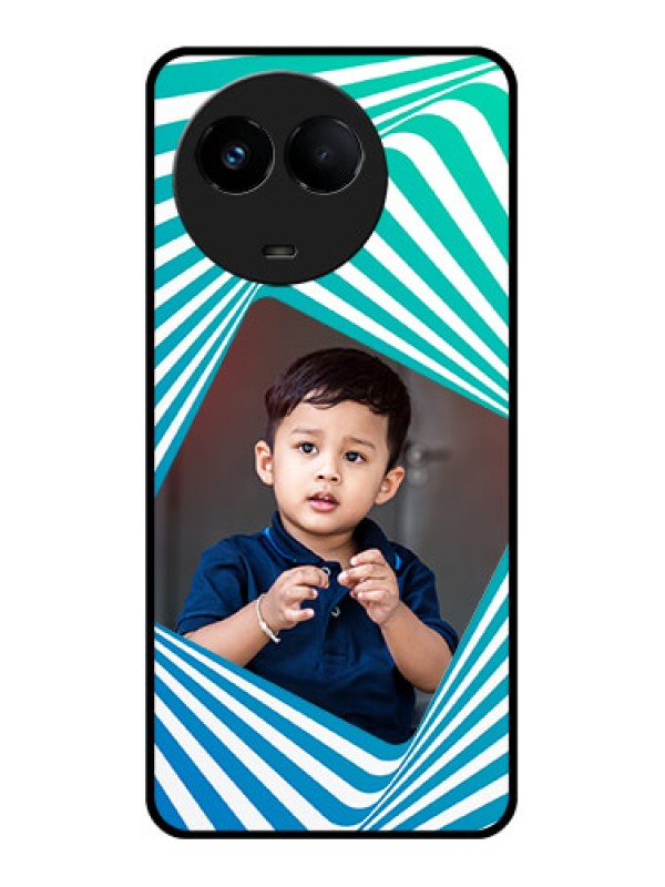 Custom Realme 11 5G Personalized Glass Phone Case - Abstract Spiral Design