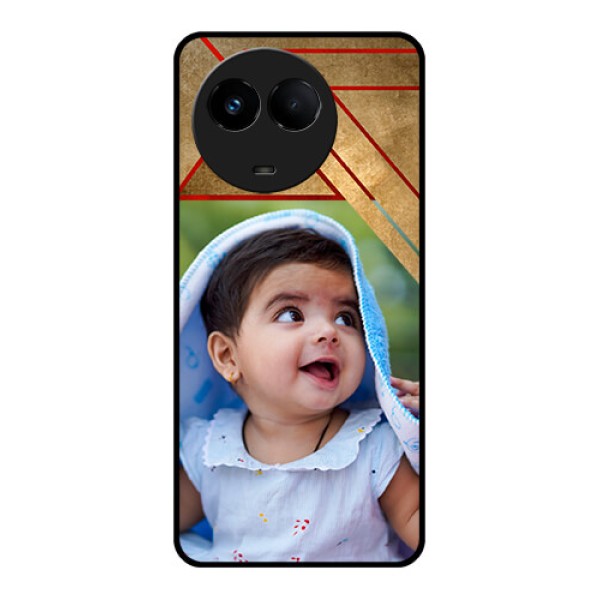 Realme 11 5G Personalized Glass Phone Case - Gradient Abstract Texture Design