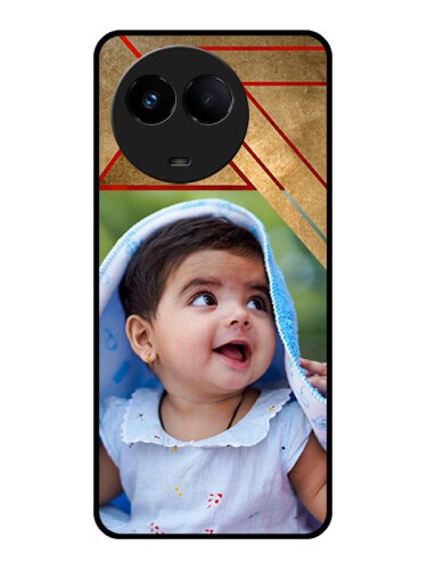 Custom Realme 11 5G Personalized Glass Phone Case - Gradient Abstract Texture Design