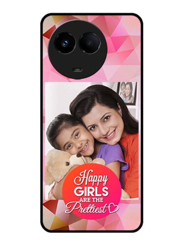 Custom Realme 11 5G Photo Printing on Glass Case - Abstract Triangle Design