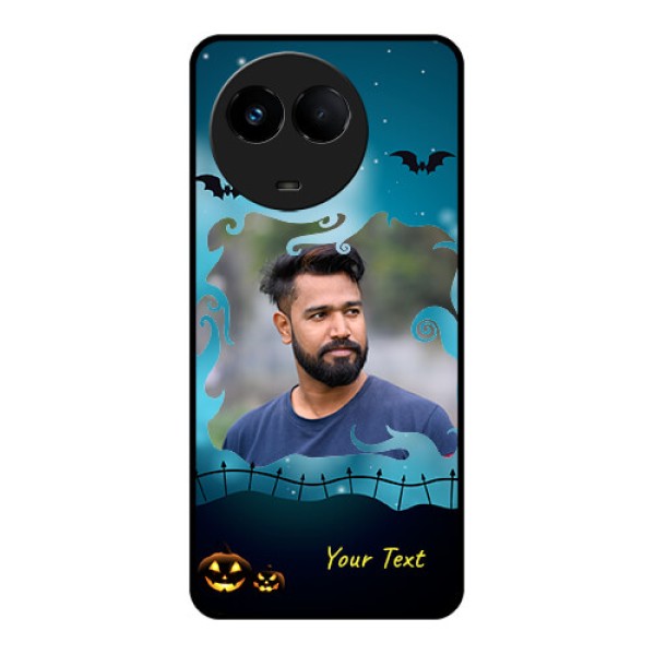Realme 11 5G Custom Glass Phone Case - Halloween frame design