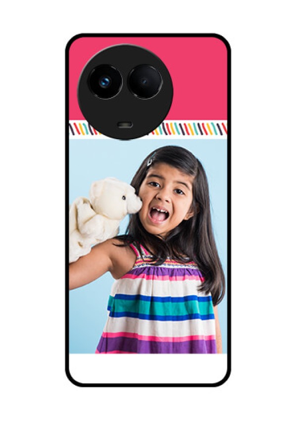 Realme 11 5G Personalized Glass Phone Case - Line art design