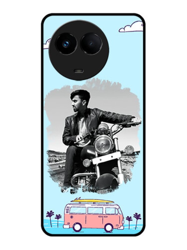 Custom Realme 11 5G Photo Printing on Glass Case - Travel & Adventure Design